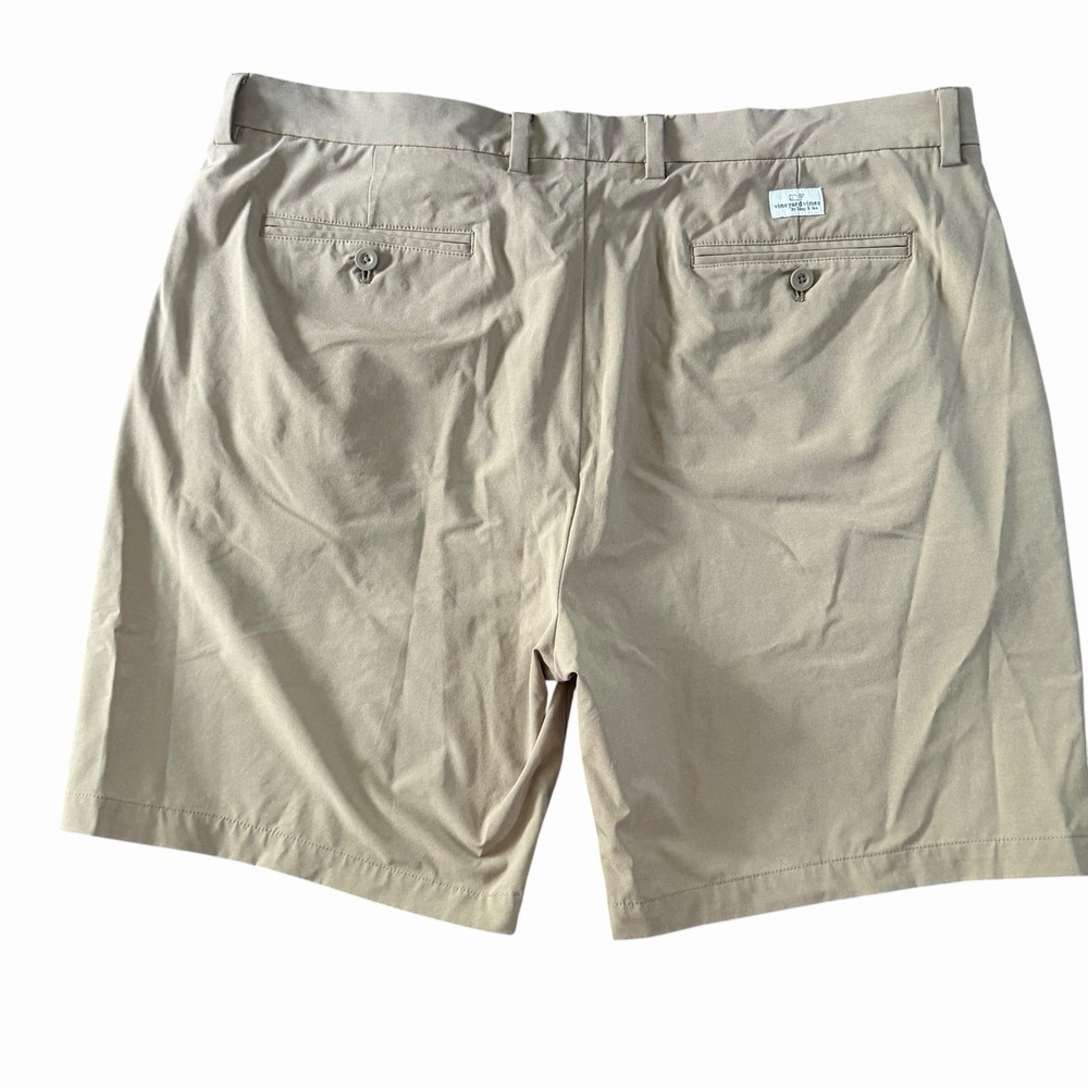 Lot Of 2 Vineyard Vines Breaker Shorts Mens 40 Khaki Navy Stretch Preppy Golf - Picture 3 of 12